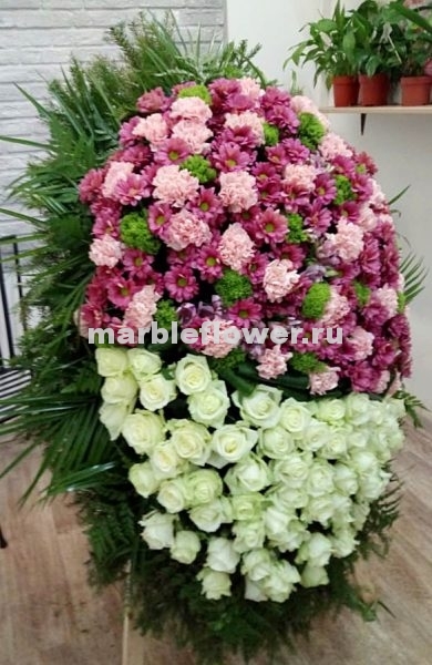 32-ВЖЭ Венок из живых цветов